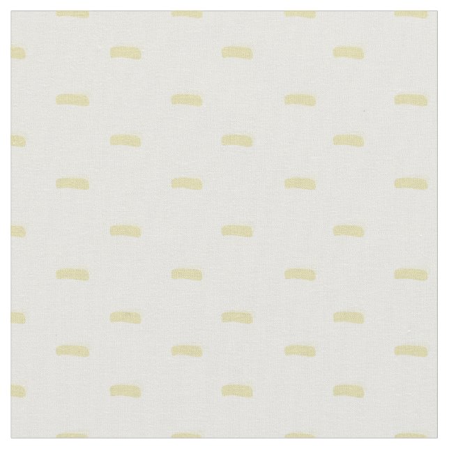 Pastellgul minimalistiska streck på vit tyg (Närbild)