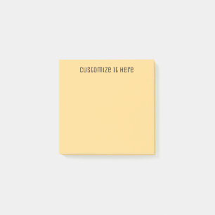 Pastellgult/orange Post-it Block