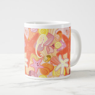 Pastellhavskräfta Mönster Jumbo Mugg