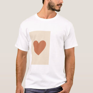 Pastellhjärta minimalistisk kristen t-shirt