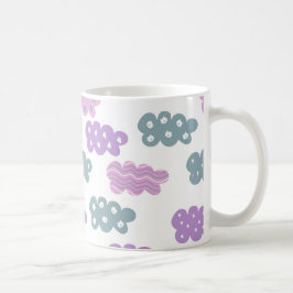 Pastellhjärtan mönster kaffemugg