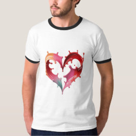 Pastellhjärtat Grafisk T-Shirt