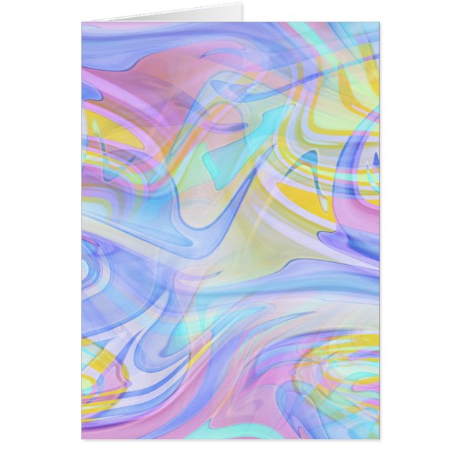 Pastellhologram Hälsningskort (Framsidan)