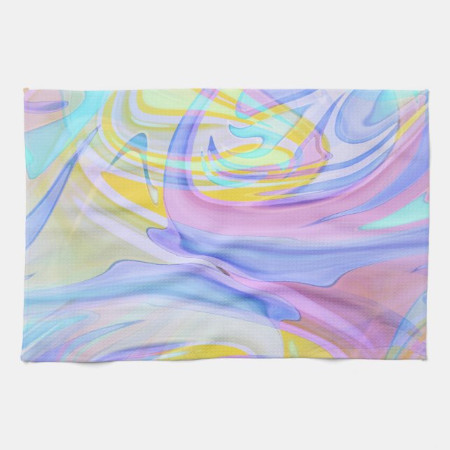 Pastellhologram Kökshandduk (Horisontell)