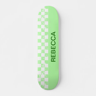 Pastellkalk, grön, kontrollerad mini skateboard bräda 18,5 cm