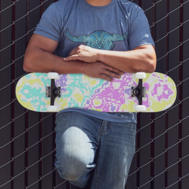 Pastellkamouflage Mini Skateboard Bräda 18,5 Cm (Utomhus 3)