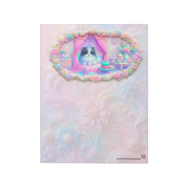 Pastellkatts Notisblock Anteckningsblock (Roterad)