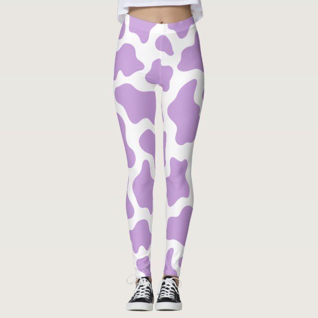 Pastellkoma, lila, kawaii leggings (Framsida)