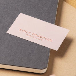Pastellkonsult med minimal Elegant Visitkort