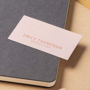 Pastellkonsult med minimal Elegant Visitkort