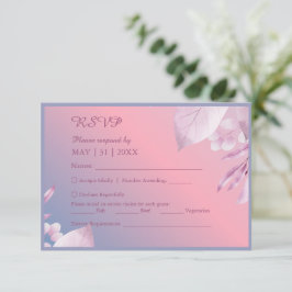 Pastellkörsbär blommar sakura bröllop OSA kort