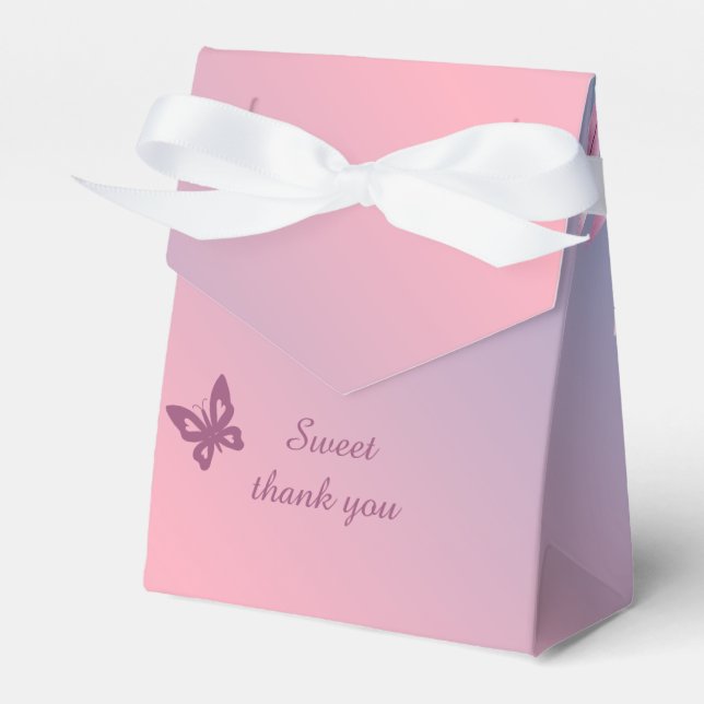 Pastellkörsbär blommar sakura bröllop presentaskar (Framsidan Sidan)