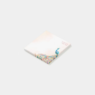 Pastellkräm, blommigt för påfyllning post-it block