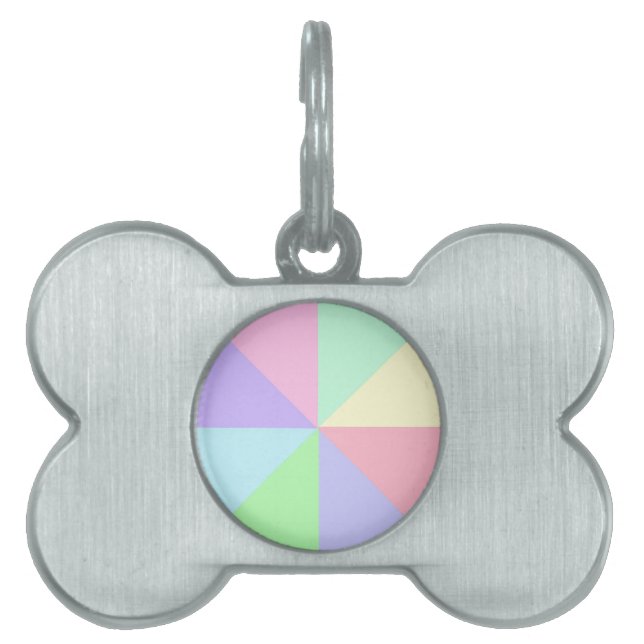 Pastellkrita för benform ID-bricka husdjur (Framsidan)