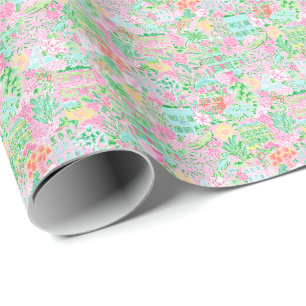 Pastellkrita för Preppy Handflatan Beach Presentpapper