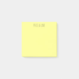 Pastellkrita, gult post-it block