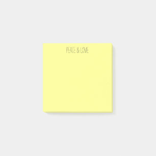 Pastellkrita, gult post-it block