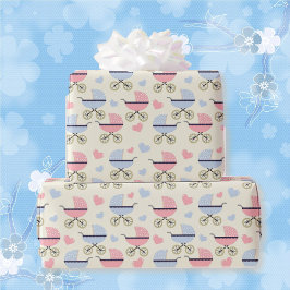 Pastellkrita i Rosa och blått gift Presentpapper