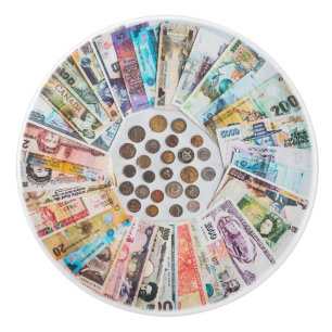 Pastellkrita i utländsk valuta knopp