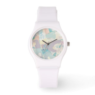 Pastellkrita, vitt Sten Armbandsur