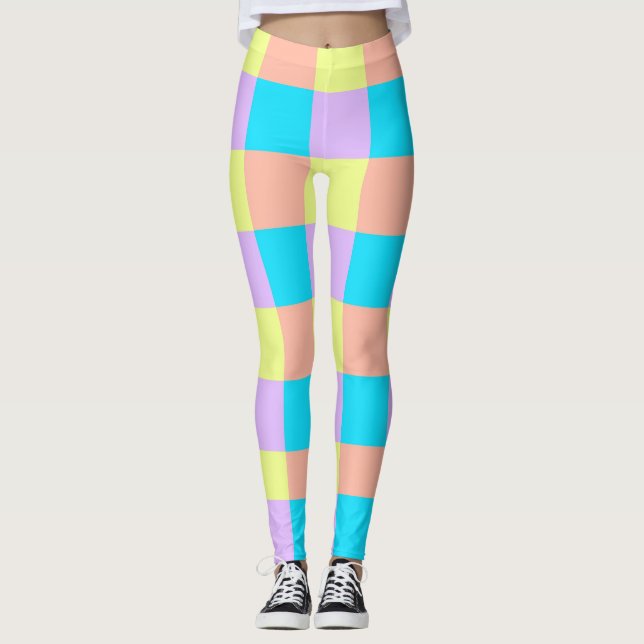 Pastellkvinnans bensin leggings (Framsida)