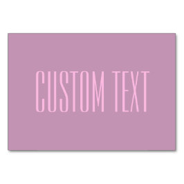 PastellLila och Ljus rosa | Modern redigerbar text Bordsnummer