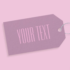 PastellLila och Ljus rosa | Modern redigerbar text Presentetikett