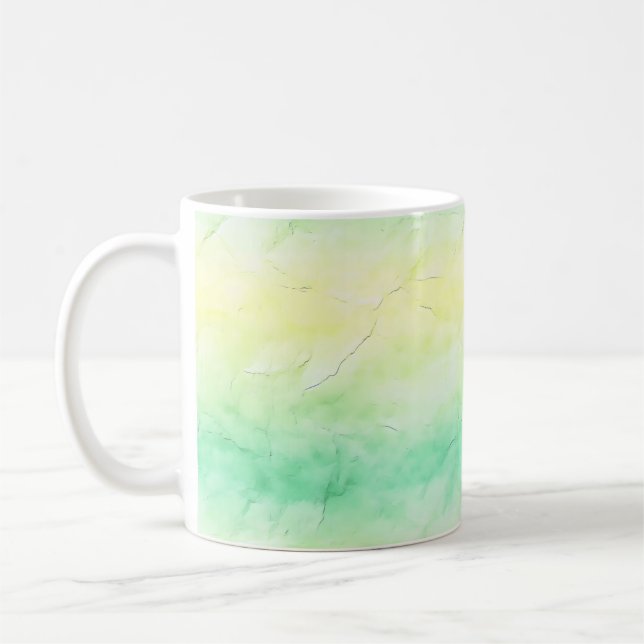 Pastellljus, Grönt för Gult Kaffemugg (Vänster)