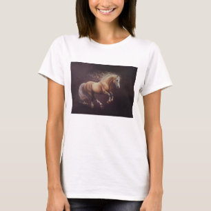 Pastellmålning av en löpande häst t shirt