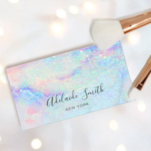 pastellmarmor glitter visitkort