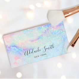 pastellmarmor glitter visitkort