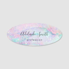 pastellmarmor namnbricka