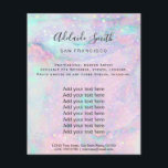 pastellmarmor struktur Flytande Flygblad<br><div class="desc">skönhetssalon professionell konstnärer</div>