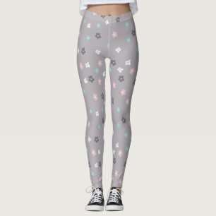 Pastellminimalistisk modern blommigt leggings