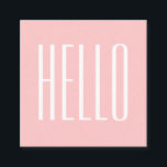Pastellminimalistiskt modernt rosa fet affärskort fyrkantigt visitkort<br><div class="desc">Pastel,  fet,  enkel,  professionell,  trendig och affärskort av feminin hej i rosa. Perfekt för många yrken och företag på grund av den minimalistiska,  moderna utformningen.</div>