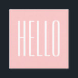 Pastellminimalistiskt modernt rosa fet affärskort fyrkantigt visitkort<br><div class="desc">Pastel, fet, enkel, professionell, trendig och affärskort av feminin hej i rosa. Perfekt för många yrken och företag på grund av den minimalistiska, moderna utformningen.</div>