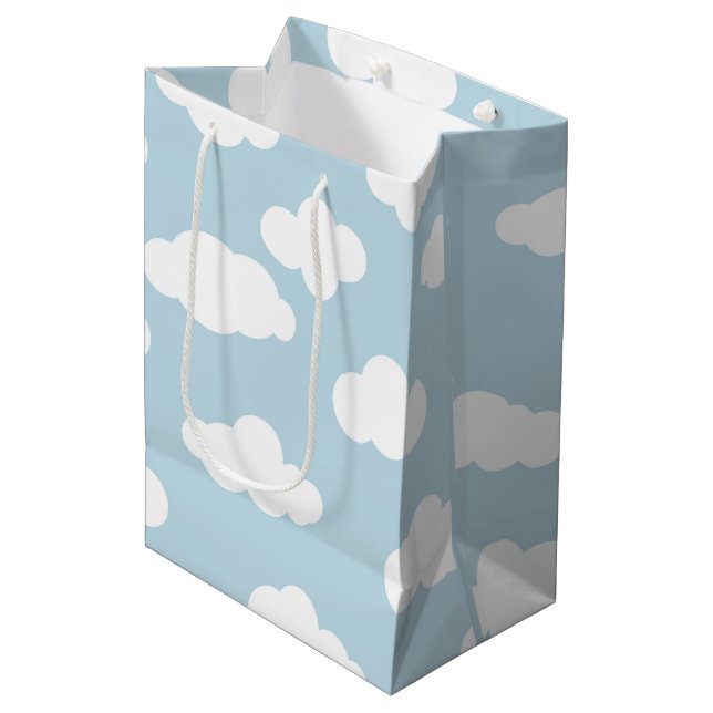 Pastellmoln, Baby blue och vita, estetiska (Framsidan Vinklad)