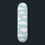 Pastellmoln, Baby blue och vita, estetiska Mini Skateboard Bräda 18,5 Cm<br><div class="desc">Storaktigt söt,  delikat baby blue och vitt litet moln ger illustration. Enkelt minimalistiskt molntema för daghem,  barnrum,  tonåring. Kumulus altokumulus fluffy white och baby pastel blå himmel moln. Artsy clouds illustration av för barn,  moln,  förströelse,  moln,  pastellbäddning. Molner mönster i pastellblå färg.</div>