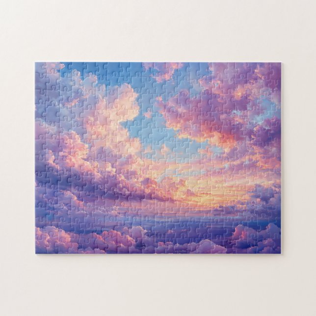 Pastellmoln Himmel Pussel (Horisontell)