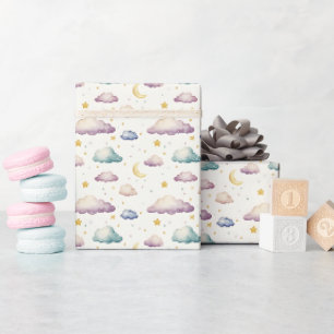 Pastellmoln / Stars / Måne på Elfenbenskusten Presentpapper