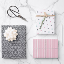 Pastellmönster i grått, rosa, mintgrön geometrisk 