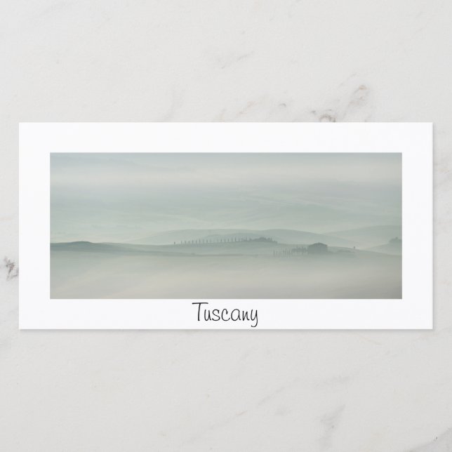 Pastellmorgon i Foggy Tuscany (Framsida)