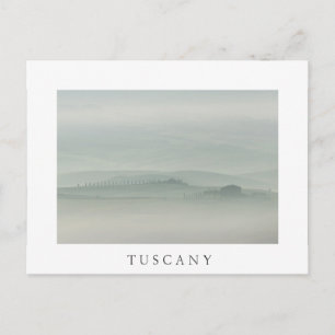 Pastellmorgon i Foggy Tuscany Vykort
