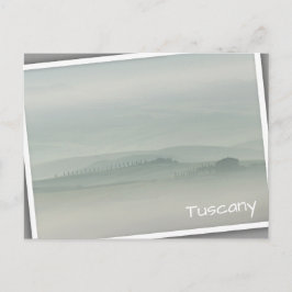 Pastellmorgon i Foggy Tuscany Vykort