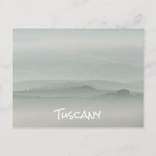 Pastellmorgon i Foggy Tuscany Vykort