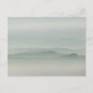 Pastellmorgon i Foggy Tuscany Vykort