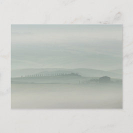 Pastellmorgon i Foggy Tuscany Vykort