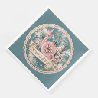 Pastellnostalgi: Mid-Century Glasornamenten Pappersservett