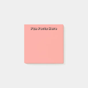 Pastellns Orange/rött Post-it Block