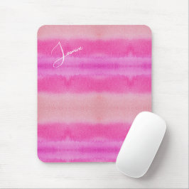 Pastellnyanser Rosa vattenfärg Monogram Musmatta
